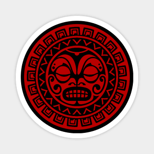 Polinesian Tattoo Red Magnet